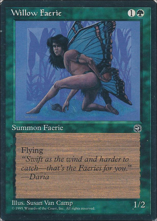 Magic the Gathering: Homelands (Base Set) card 99-B Willow Faerie