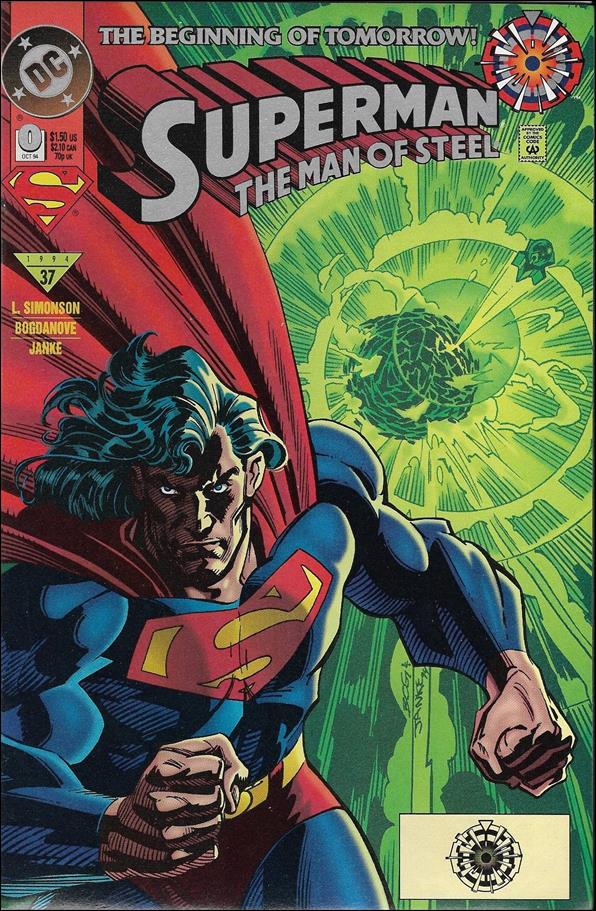 Superman: The Man of Steel issue 0-B Zero Hour Logo UPC