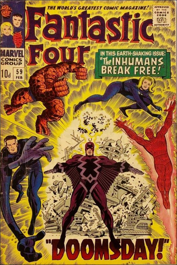 Fantastic Four (1961) issue 59-B UK Price Cover