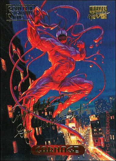 1994 Marvel Masterpieces (Gold-Foil Signature Parallel Base Set) card 20 Carnage