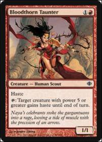 Magic the Gathering: Shards of Alara (Base Set) card 94 Bloodthorn Taunter
