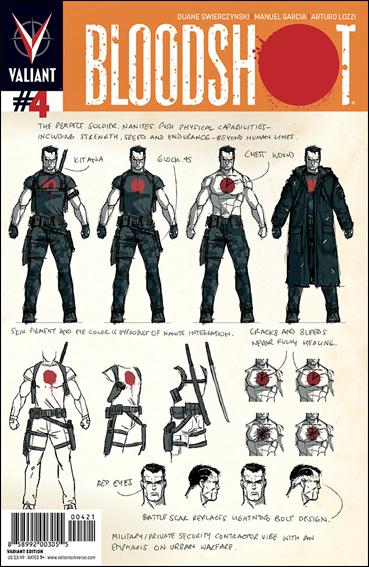 Bloodshot (2012) issue 4-B David Aja Character Design Cover