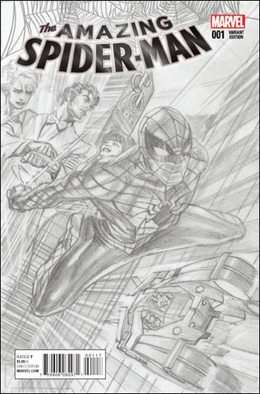 Amazing Spider-Man (2015) issue 1-J Alex Ross 1:100 Sketch Cover