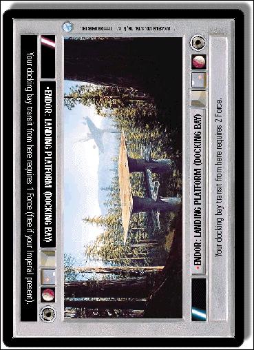 Star Wars: Endor Limited (Base Set) card 164 Endor: Landing Platform (Docking Bay)