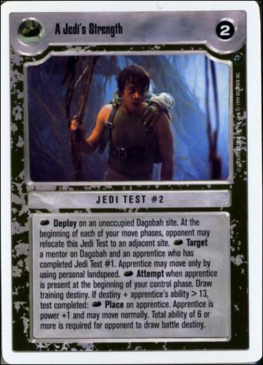 Star Wars: Dagobah Revised (Base Set) card 165 A Jedi's Strength