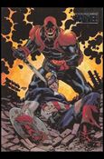 Marvel Heroes and Villains (Silver Foil Parallel Base Set) card 50 Captain America vs Red Skull