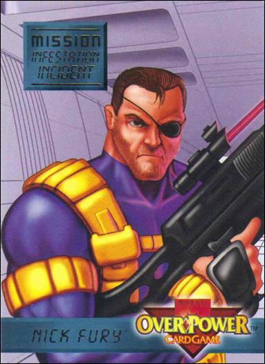 Marvel Overpower (Mission Subset) card InI 4 of 7 Nick Fury