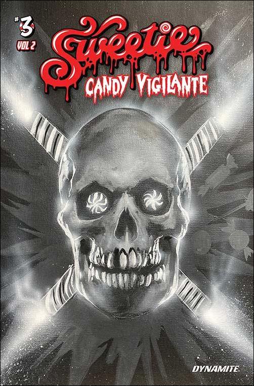 Sweetie Candy Vigilante (2024) issue 3-L Chad J. Keith FOC 1:7 Black and White Cover