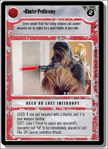 Star Wars: Cloud City Limited (Base Set) card 156 Blaster Proficiency