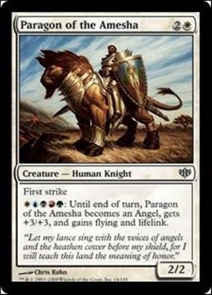 Magic the Gathering: Conflux (Base Set) card 14 Paragon of the Amesha