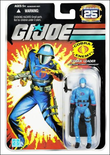 G.I. Joe 25th Anniversary Basic 3 3/4" Action Figures figure 29 Cobra Commander w/ Helmet (Cobra Leader)