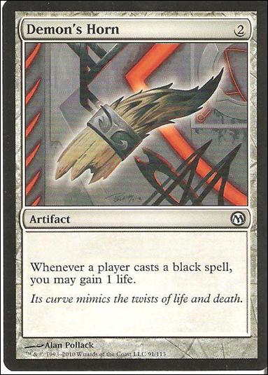 Magic the Gathering: Duels of the Planeswalkers (Base Set) card 91 Demon's Horn