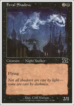 Magic the Gathering: 6th Edition (Base Set) card 131 Feral Shadow
