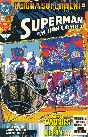 Action Comics (1938) issue 689-C DF (signed by Jackson Guice) 1/7500