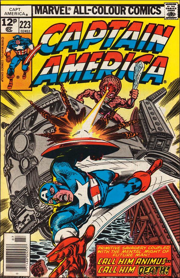 Captain America (1968) issue 223-B UK Price Cover