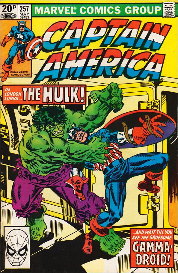 Captain America (1968) issue 257-B UK Price Cover