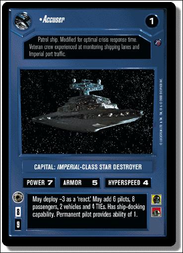 Star Wars: Death Star II Limited (Base Set) card 61 Accuser