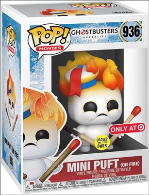 POP! Movies figure 936-B Mini Puft (On Fire) (GITD) Target Exclusive