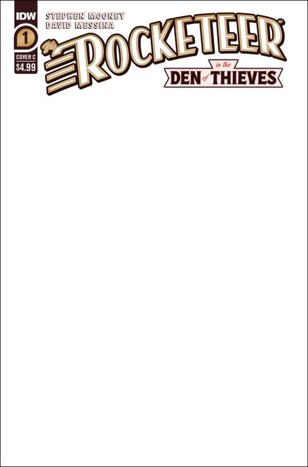Rocketeer: In the Den of Thieves issue 1-C Blank/Sketch Cover