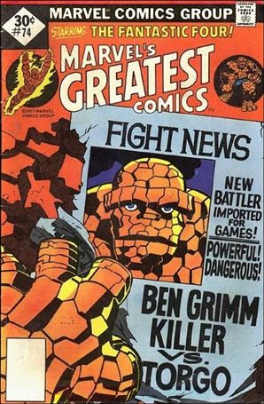 Marvel's Greatest Comics issue 74-B Whitman Cover