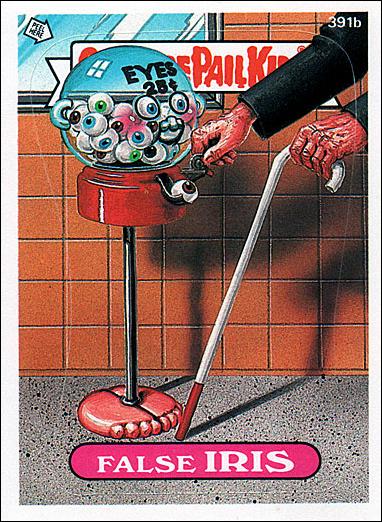 Garbage Pail Kids: Series 10 (Base Set) card 391b False Iris
