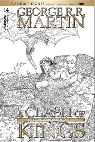 George R. R. Martin's a Clash of Kings (2017) issue 14-C Mike Miller 1:10 Black & White Cover