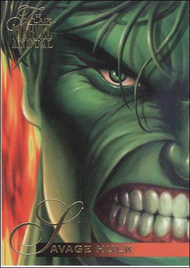 Marvel Annual Flair '95 (Base Set) card 84 Savage Hulk