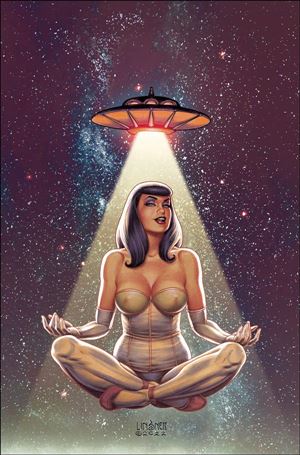 Bettie Page: The Alien Agenda issue 5-R Joseph Michael Linsner Virgin Cover