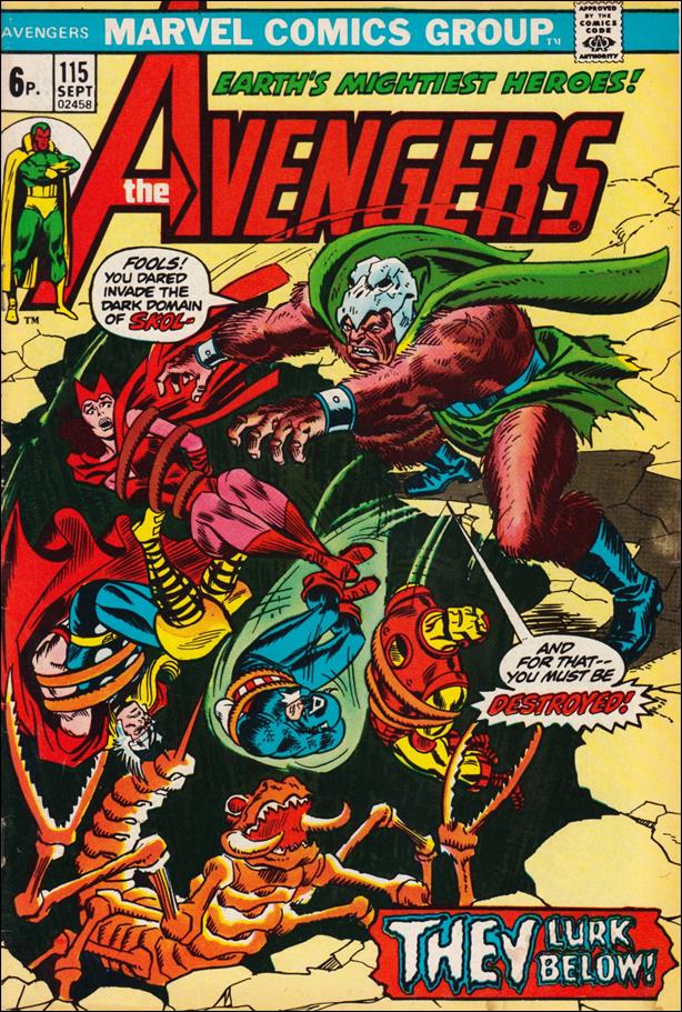 Avengers (1963) issue 115-B UK Price Cover