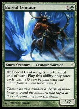 Magic the Gathering: Coldsnap (Base Set) card 104 Boreal Centaur