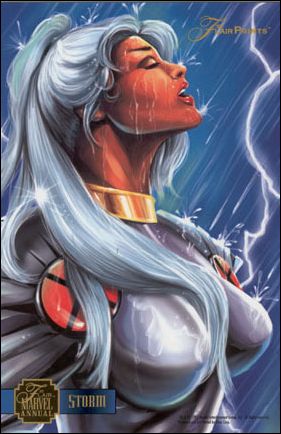 Marvel Annual Flair '95 (FlairPrint Subset) card 8 Storm