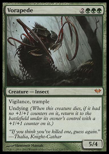 Magic the Gathering: Dark Ascension (Base Set) card 131 Vorapede