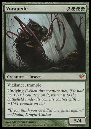Magic the Gathering: Dark Ascension (Base Set) card 131 Vorapede