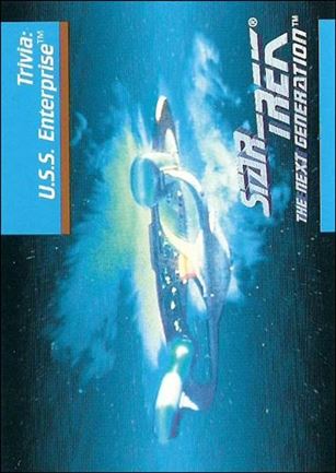 Star Trek: The Next Generation - Inaugural Edition (Base Set) card 115 Trivia: U.S.S. Enterprise