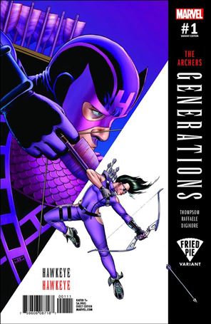 Generations: Hawkeye & Hawkeye issue 1-E John Cassaday Fried Pie Cover