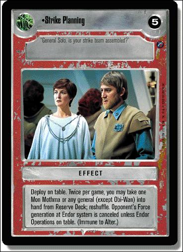 Star Wars: Death Star II Limited (Base Set) card 132 Strike Planning