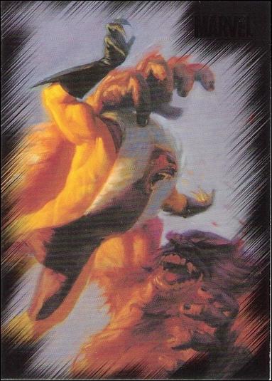 Marvel Heroes and Villains (Base Set) card 19 Sasquatch vs Sabretooth