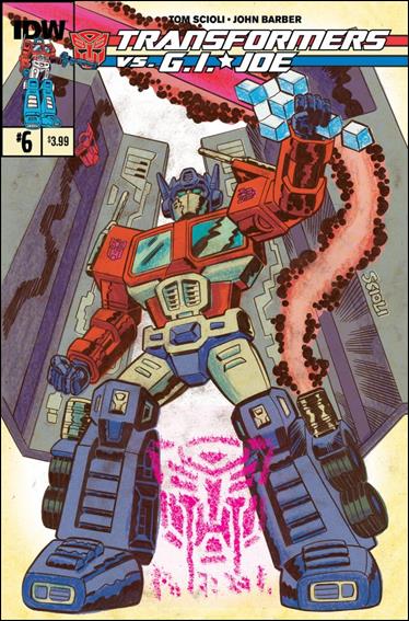 Transformers vs G.I. Joe issue 6 Tom Scioli Cover