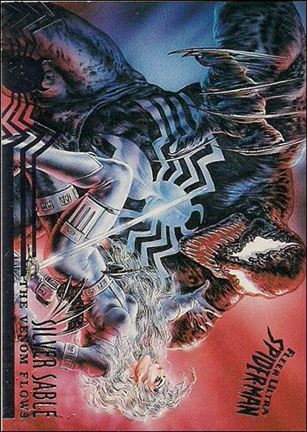Fleer Ultra Spider-Man (Base Set) card 107 Silver Sable