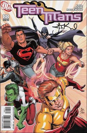 Teen Titans (2003) issue 88-C DF Nicola Scott Cover (signed by JT Krul) 1/150