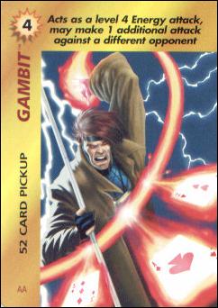 Marvel OverPower (Base Set) card nn100 Gambit: 52-Card Pickup