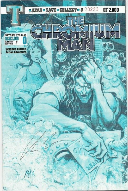 Chromium Man issue 0-C Blue Logo Edition 1/2000