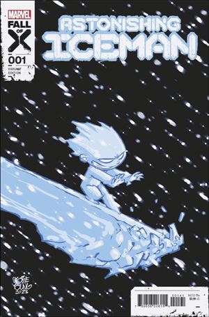 Astonishing Iceman issue 1-D Skottie Young Cover