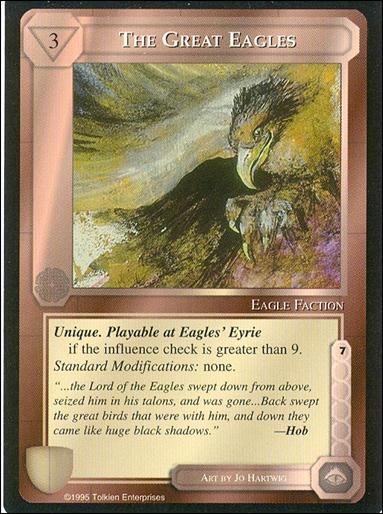Middle-Earth: The Wizards (Base Set) card 415 The Great Eagles