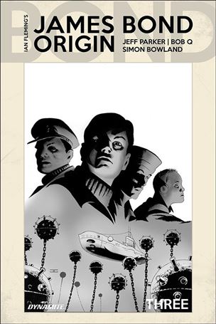 James Bond: Origin issue 3-F John Cassaday 1:10 Black & White Cover