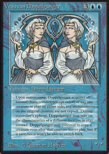 Magic the Gathering: Limited Edition Alpha (Base Set) card 87 Vesuvan Doppelganger