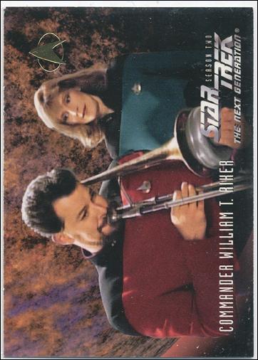 Star Trek: The Next Generation - The Episode Collection Season Two (Base Set) card 130 Commander William T. Riker - Card D
