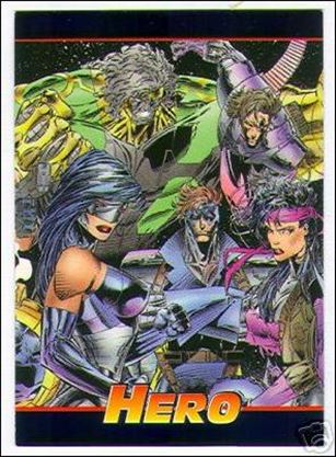Hero Master-Foil: Cyber Force / Stryke Force (Promo) card 2 of 3 Heatwave, Impact, Tempest, Blood Bow and... (Blue)