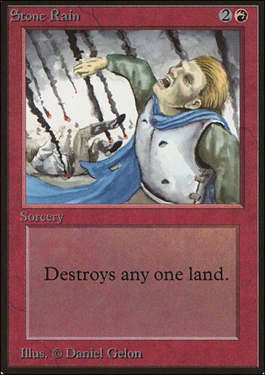 Magic the Gathering: Limited Edition Beta (Base Set) card 178 Stone Rain