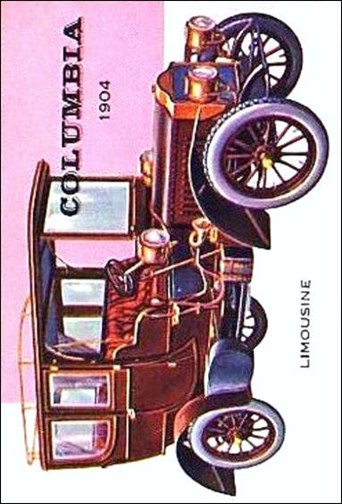 World on Wheels (Base Set) card 150 Columbia Limousine 1904